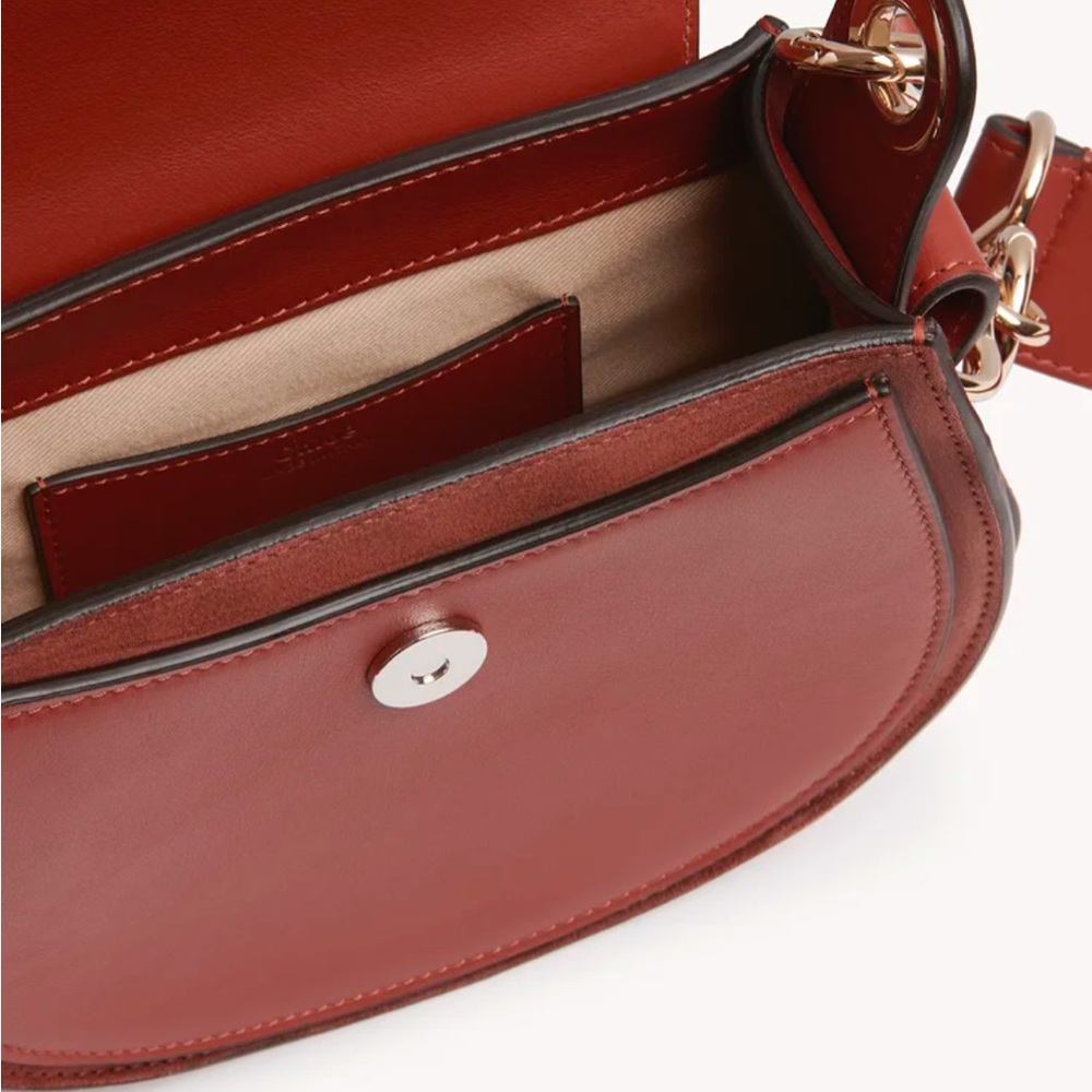 SMALL TESS BAG IN SHINY & SUEDE LEATHER - Picture 5 of 14